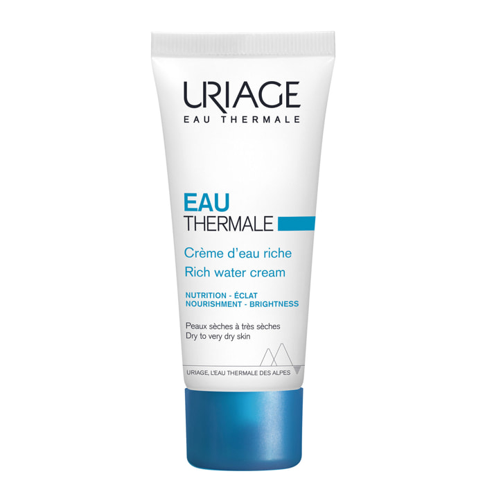 Eau Thermale - Crème d'Eau Riche - Hydrate, Nourrit & Illumine 40 ml