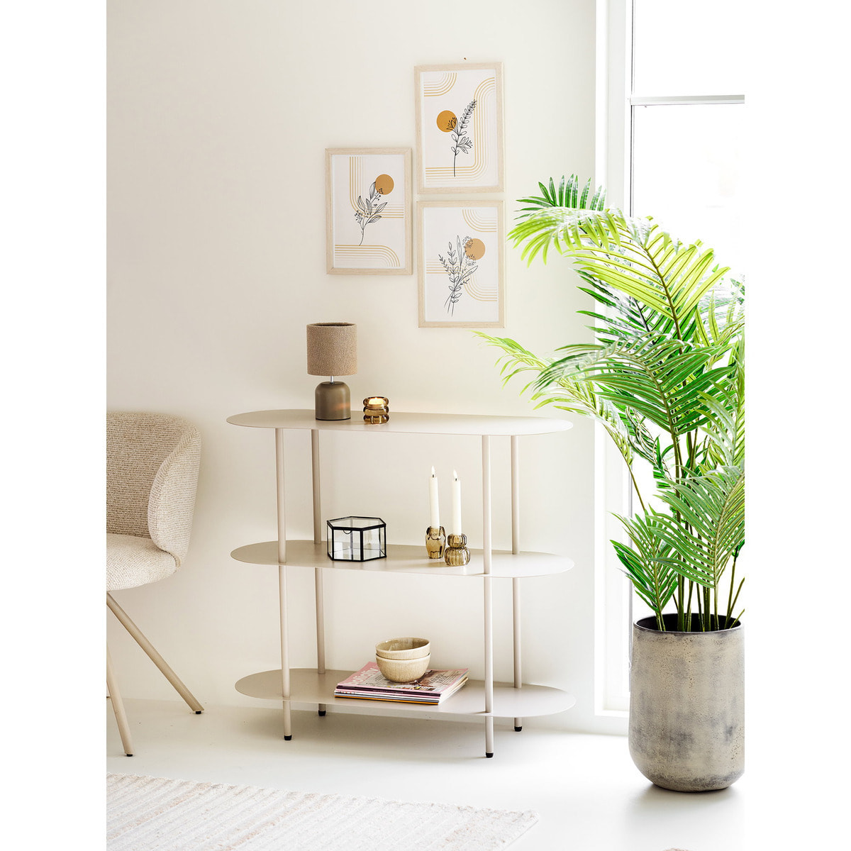 Set 2 scatole Torpe in vetro e metallo nero trasparente Vikasa Home