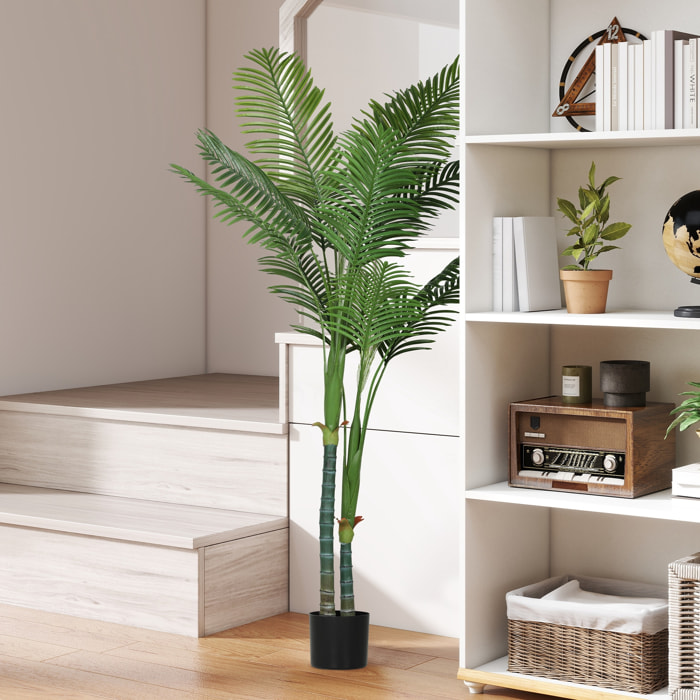 Palmier artificiel grande taille H.180cm palmier areca 14 feuilles grand réalisme PE vert