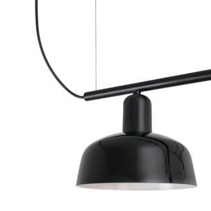 TATAWIN M Lampe suspension linéaire noire