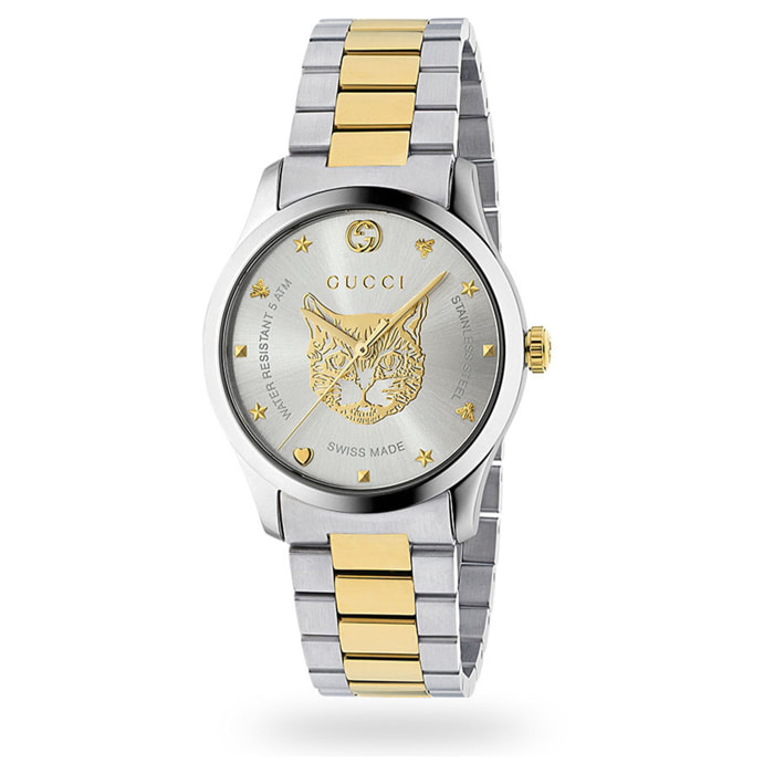 Reloj Gucci YA1264074 Hombre Analogico Cuarzo con Correa de Acero inoxidable