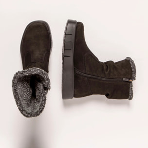 Botines 1347 NOBUCK BLACK/ MALAGA color Black