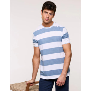 Camiseta Manga Corta Azul - Tabio