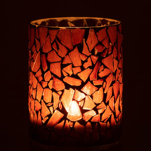 J-Line photophore Mosaïque - verre - brun - medium