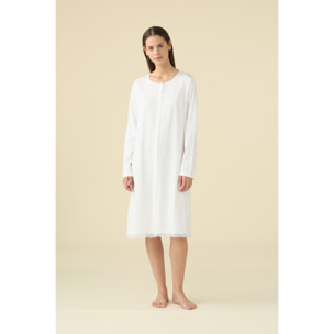 Camicia da notte donna estiva in cotone articolo essential. Noidinotte