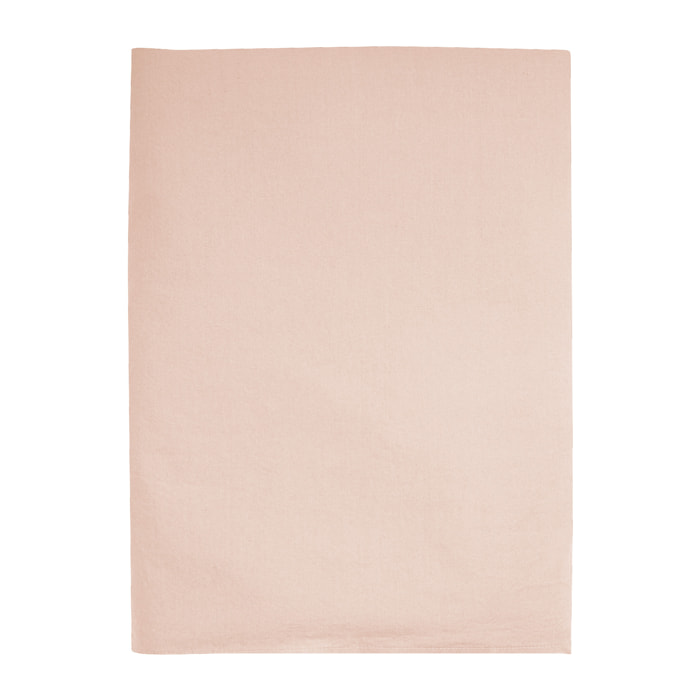 Drap plat en percale de coton lavé, DOUCEUR LAVÉE