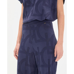 Pantaloni in tricot jacquard LC