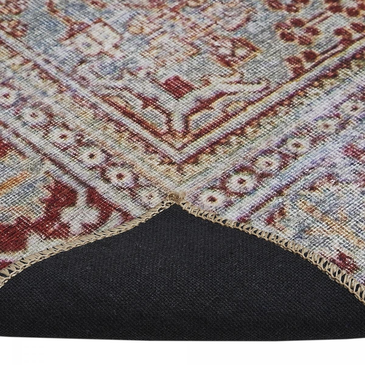 Tapis salon et chambre tissé motif faux uni KAFA