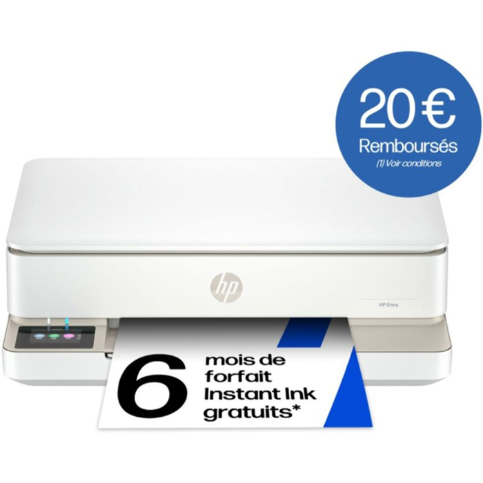 Imprimante jet d'encre HP Envy 6132e/6120e éligible Instant Ink