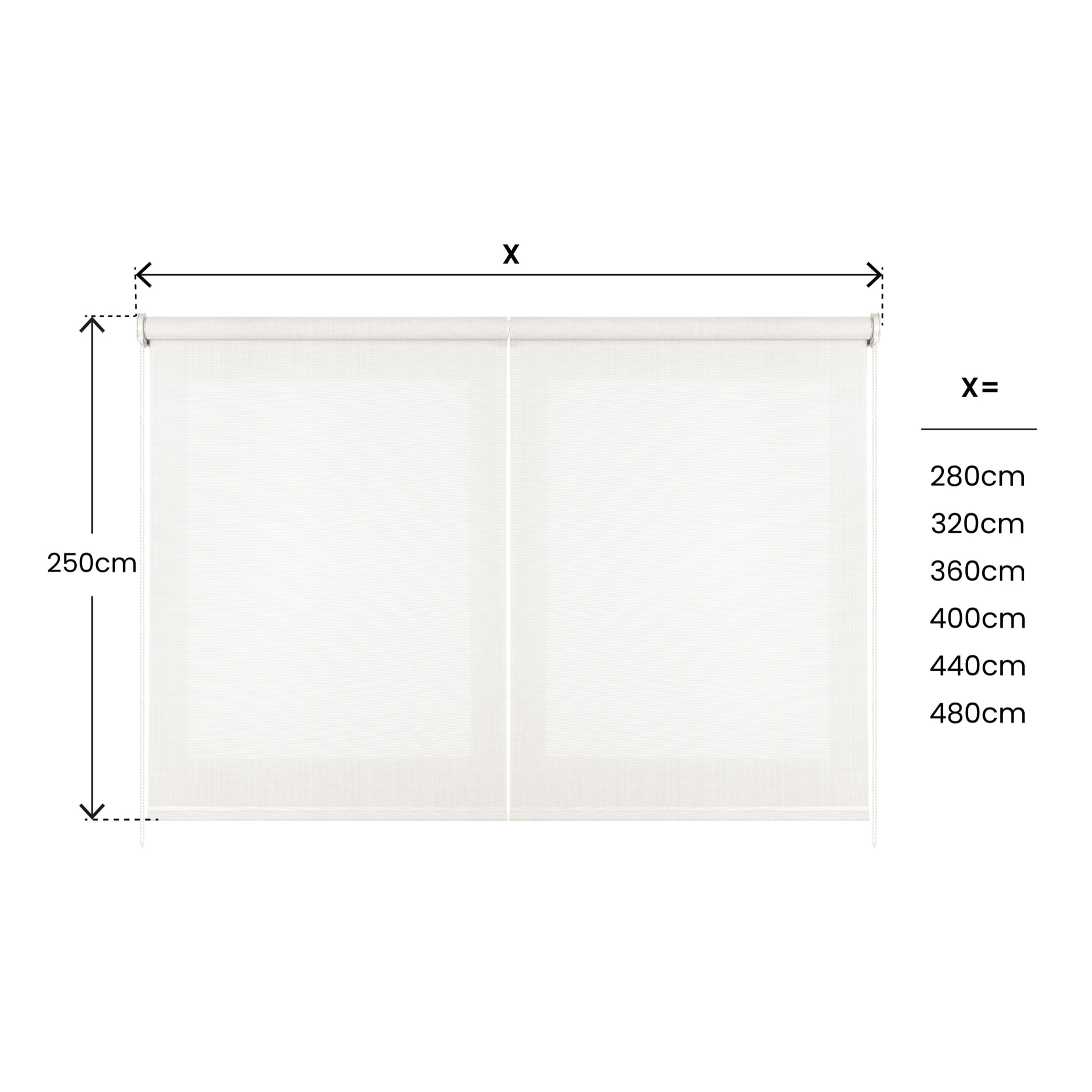Enrollable XXL SCREEN PRO Solar Nieve