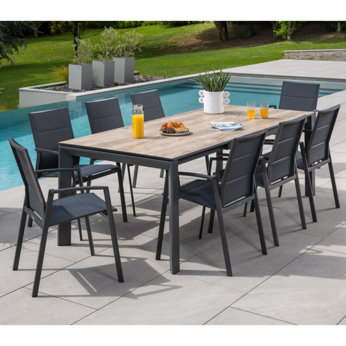 Ensemble table et chaises de jardin  - NAPLINEA