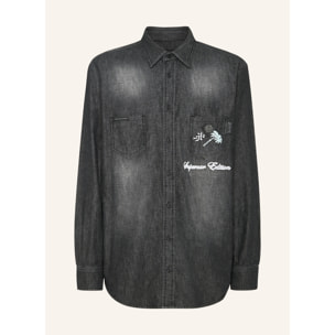 PHILIPP PLEIN Denim Shirt RACING