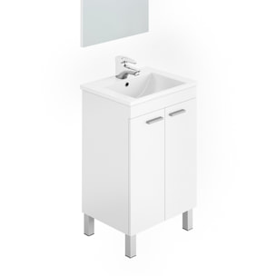 Mueble Baño 2p Con Lavabo + Espejo Koncept