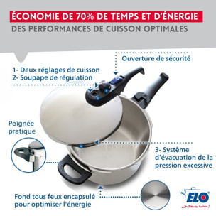 Elo Autocuiseur vapeur inox tous feux dont induction