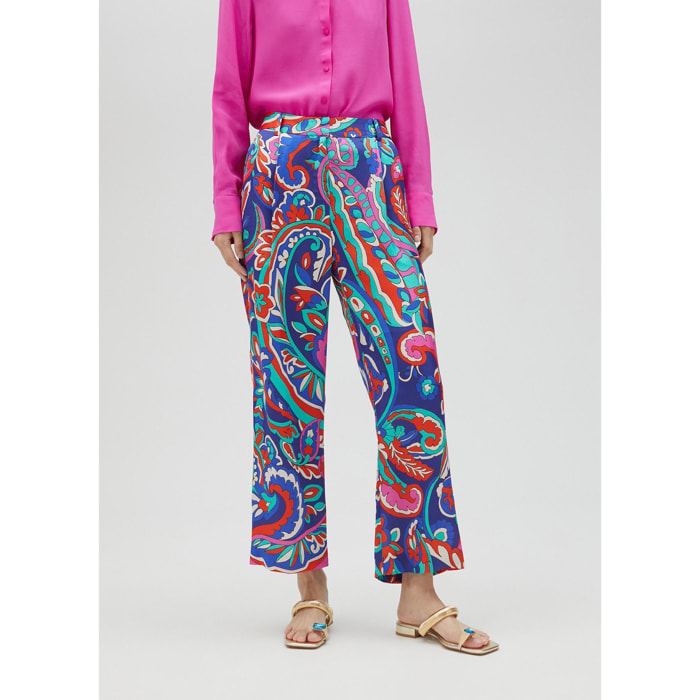 Pantaloni stampa paisley