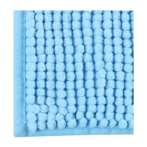 Tapis de bain Microfibre CHENILLE 40x60cm Bleu Ciel MSV