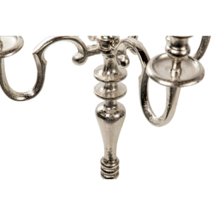 Candelabro 5 Brazos Rough Nickel 50x50x94 Cm