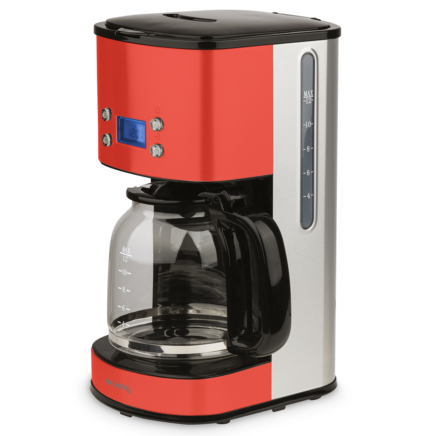 Cafetera de Goteo Programable, 1000 W, 12 Tazas, 1.5 Litro.