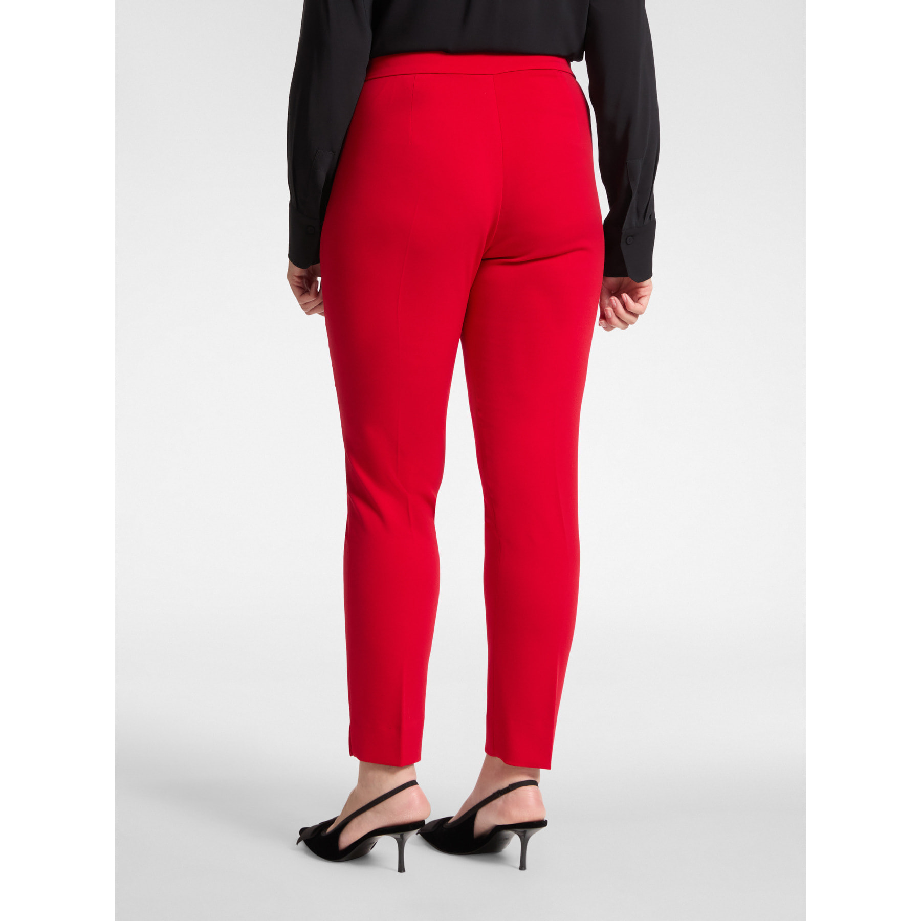 Elena Mirò - Pantaloni dritti in cady - Rosso