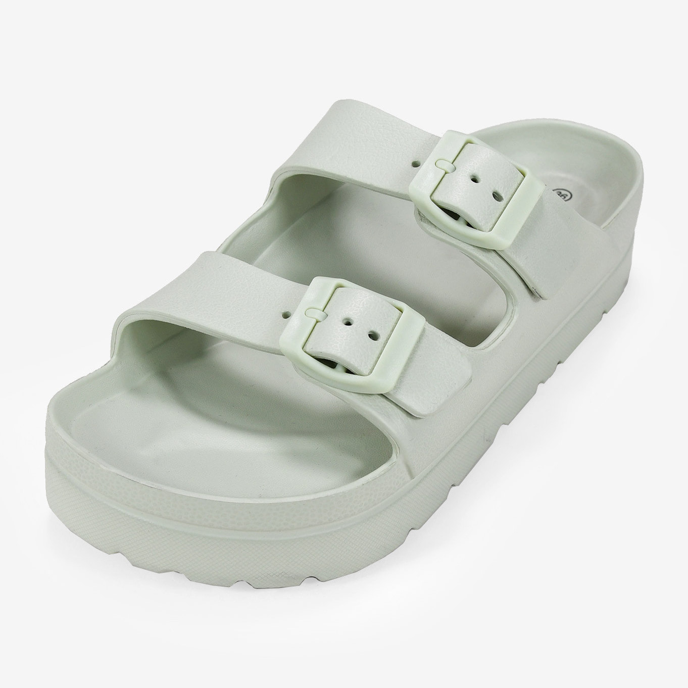 Sandalias de goma con plataforma verdes