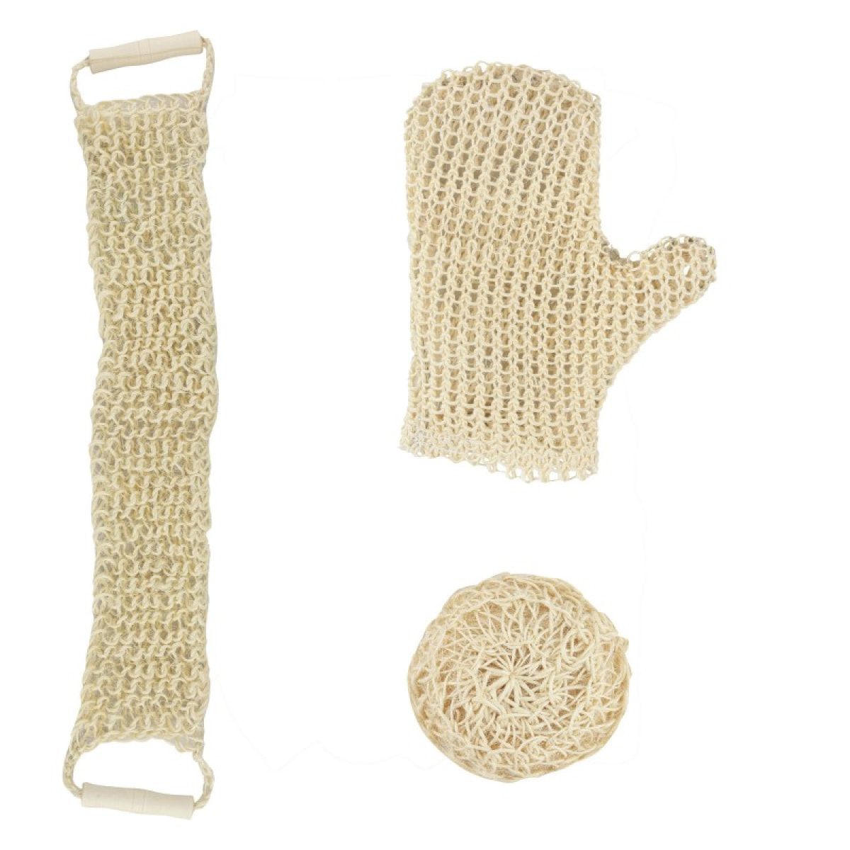 Set de bain exfoliant 3 pièces MSV