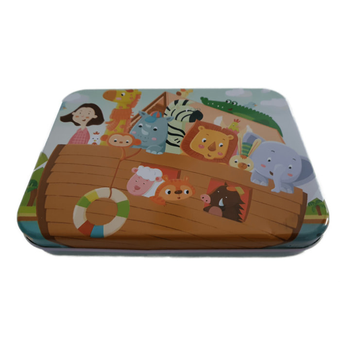 PUZLE DE HISTORIAS: EL ARCA DE NOE - 120 pcs (CAJA METÁLICA)