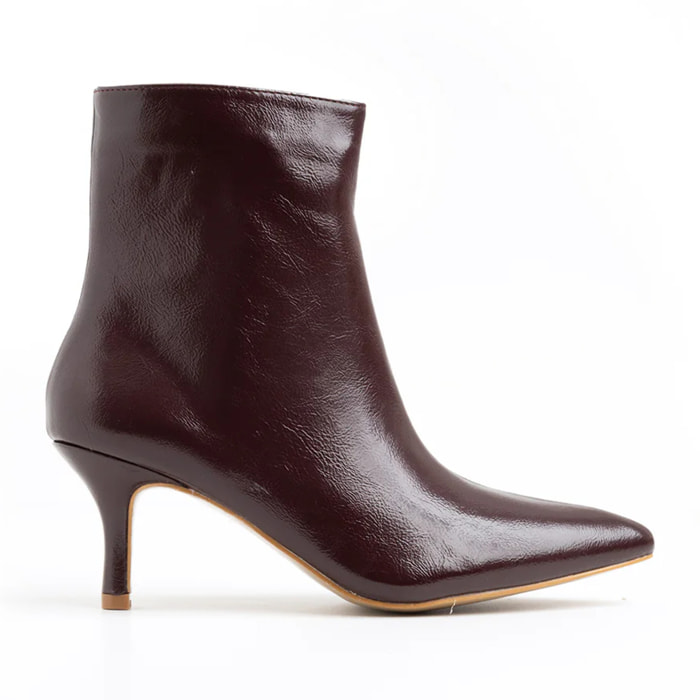 Tronchetto a punta in vernice - VINO