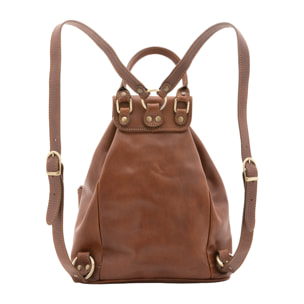 Zaino  unisex In Vera pelle Made in Italy 31x35x13 cm