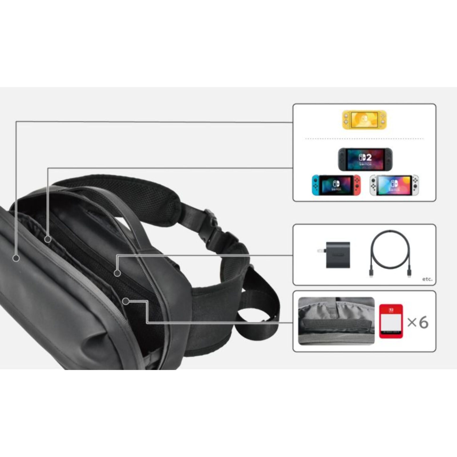 Sacoche HORI Sac Aventure Nintendo Switch 2