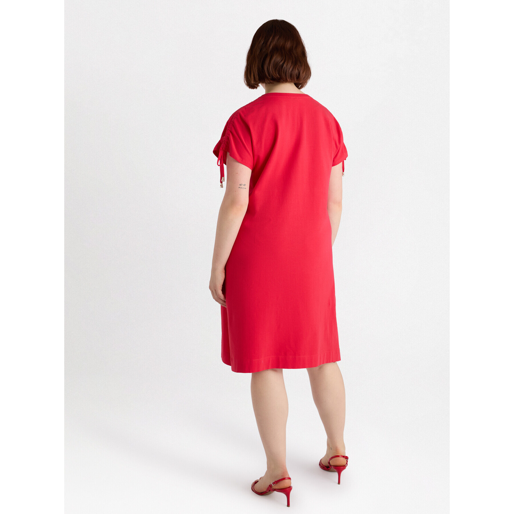 Fiorella Rubino - Vestito con coulisse sulle spalle - Rosso