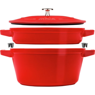 STAUB Set de cuisson empilable 2 pièces, Cerise