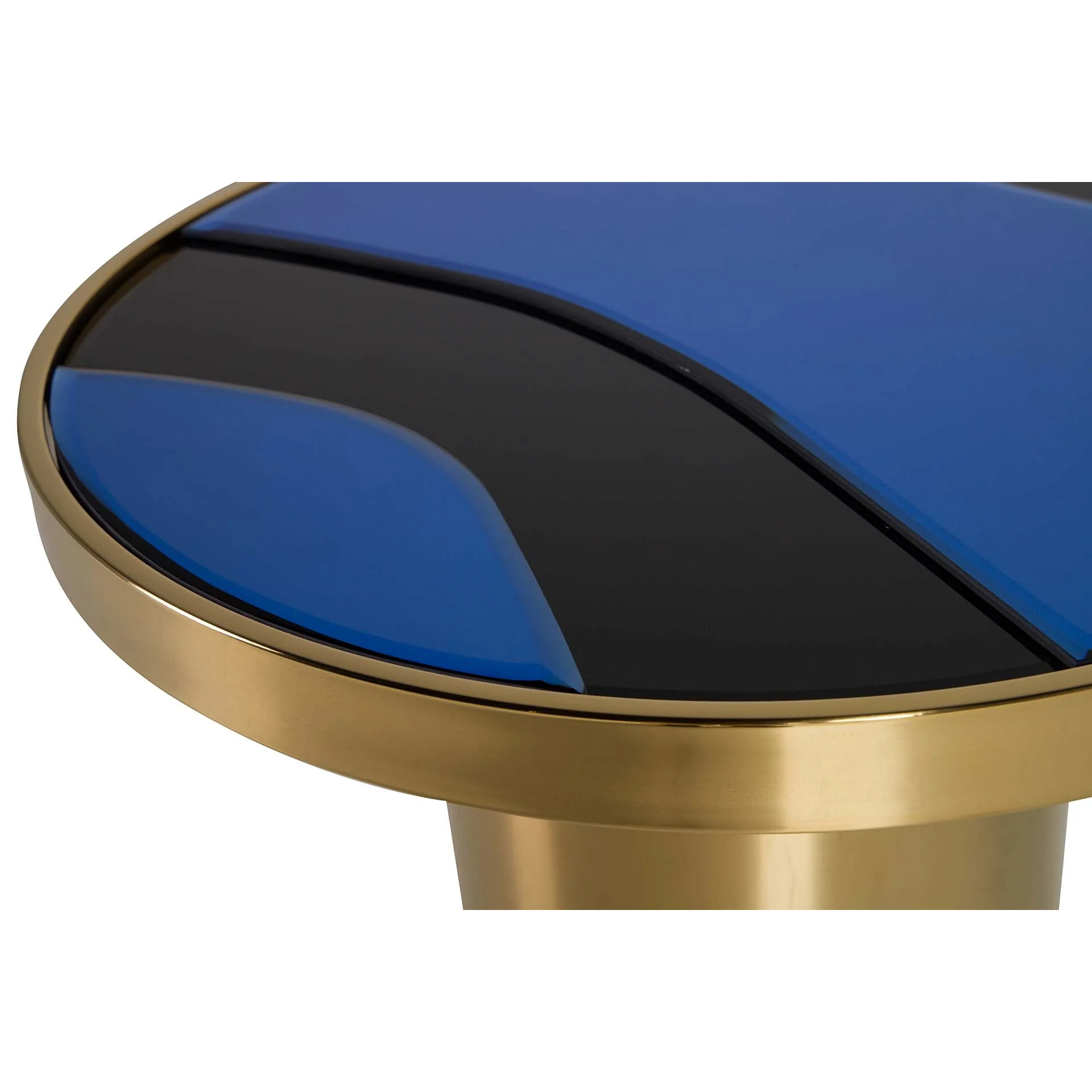 Mesa Auxiliar Acero Inoxidable Dorado 55x53x55 Cm