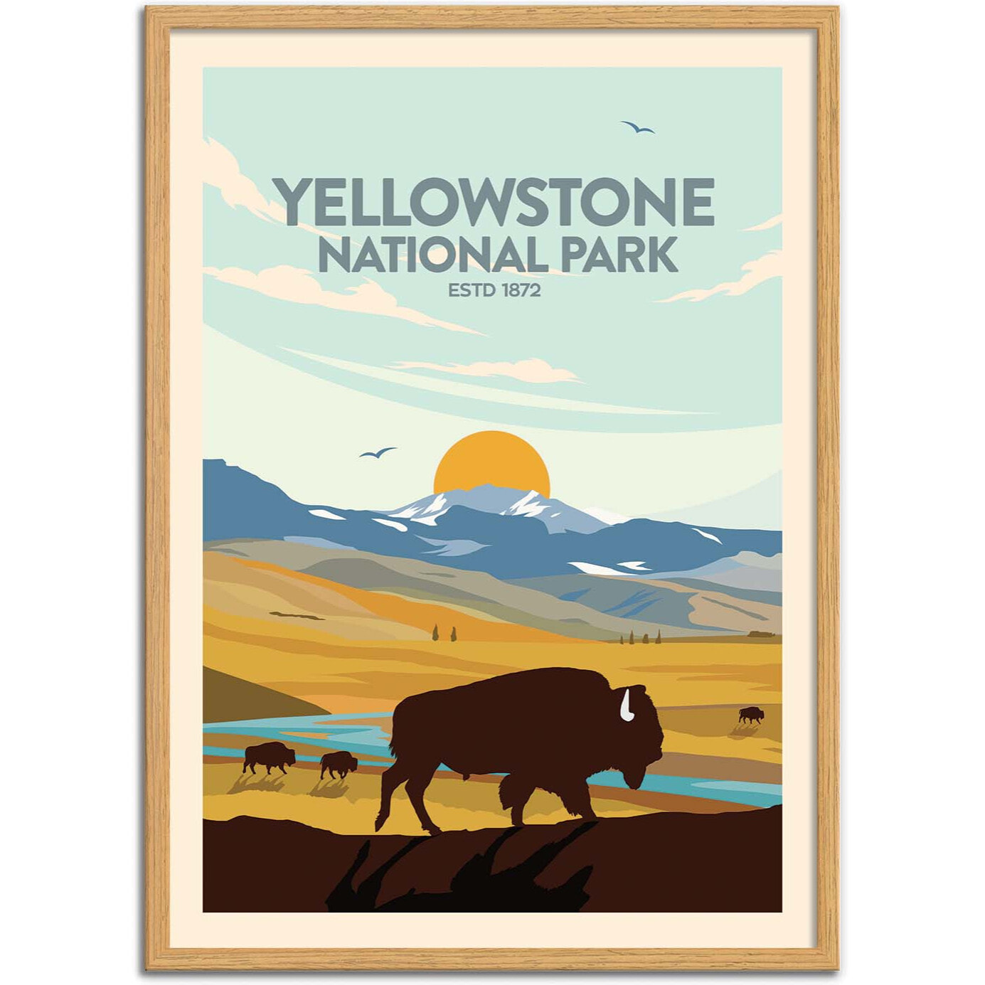 Affiche - Yellowstone National Park - Studio Inception