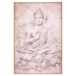 Toile imprimée "Bouddha" encadrée 60x90 cm