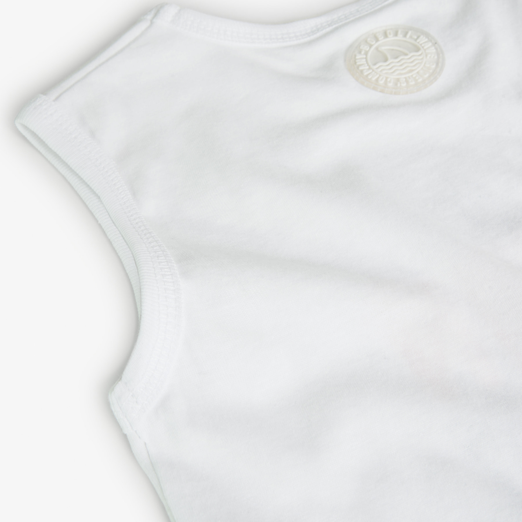 Camiseta niño, algodón estampada, tirantes, blanco, 838076