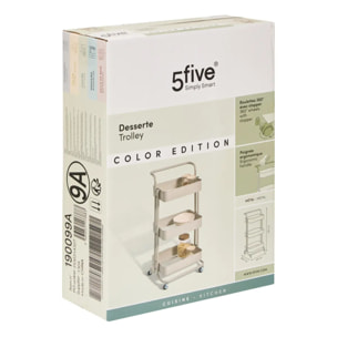 Desserte Color edition 3 niveaux 45x36,5x86cm beige