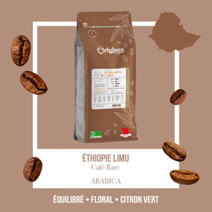 Café Rare Bio - Moka Limu - Grain 1kg