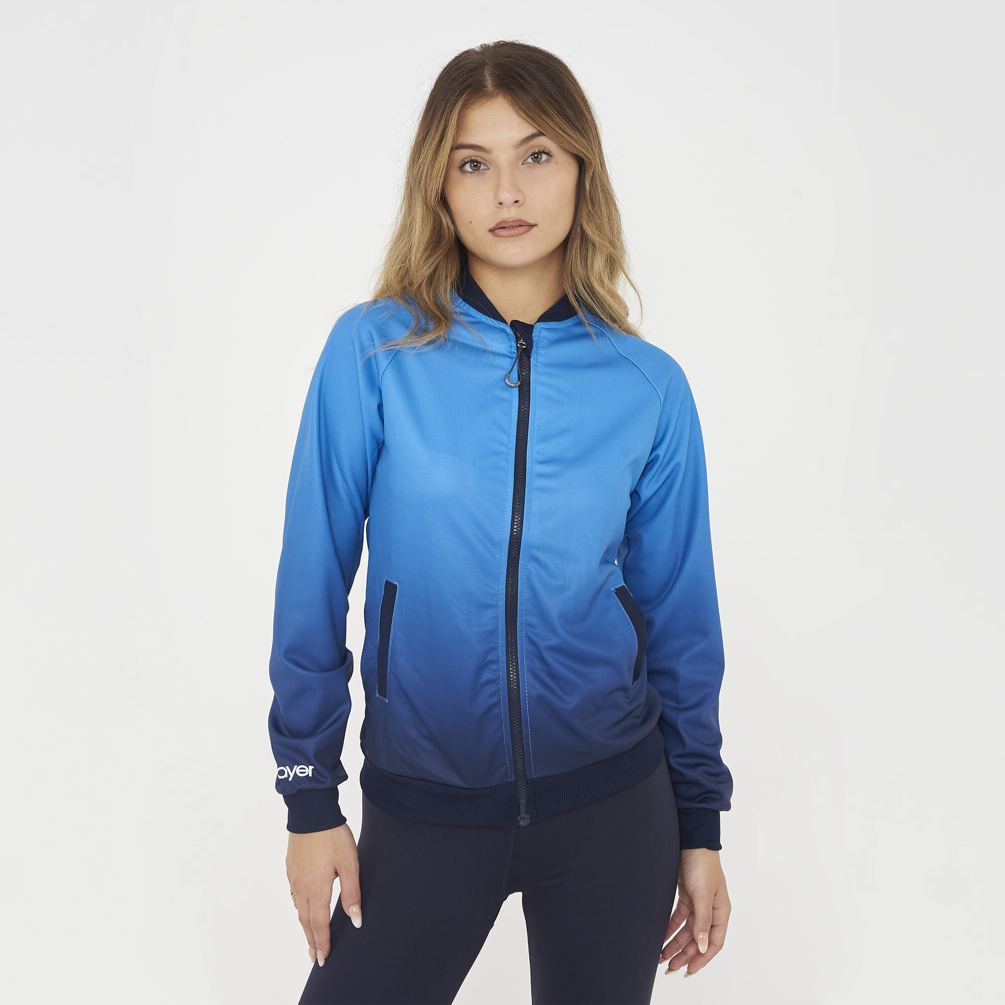 Giacca sportiva da running donna BLAS azzurra