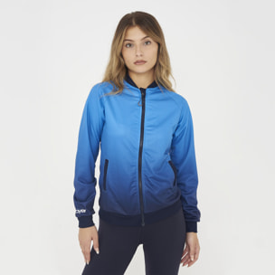 Giacca sportiva da running donna BLAS azzurra
