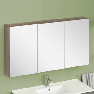 ARMOIRE DE TOILETTE, Alday, 120cm, Bois Nebraska