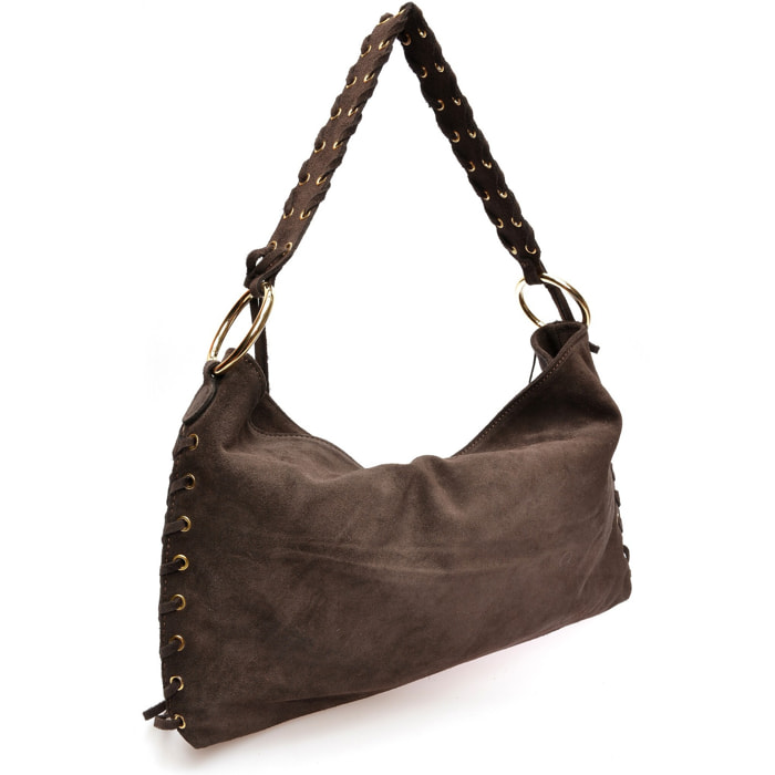 Borsa a tracolla Anna Luchini Marrone