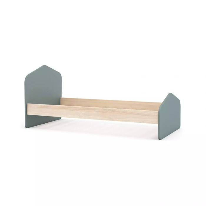 Cama juvenil Misty Cloud Verde Salvia - Oak Soft
