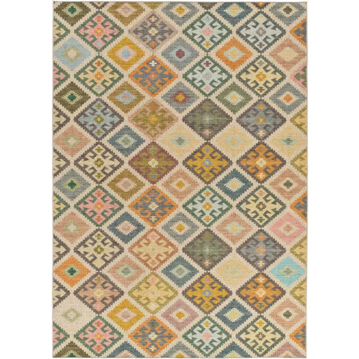 SERAK Alfombra lavable étnica Multicolor, varias medidas disponibles.