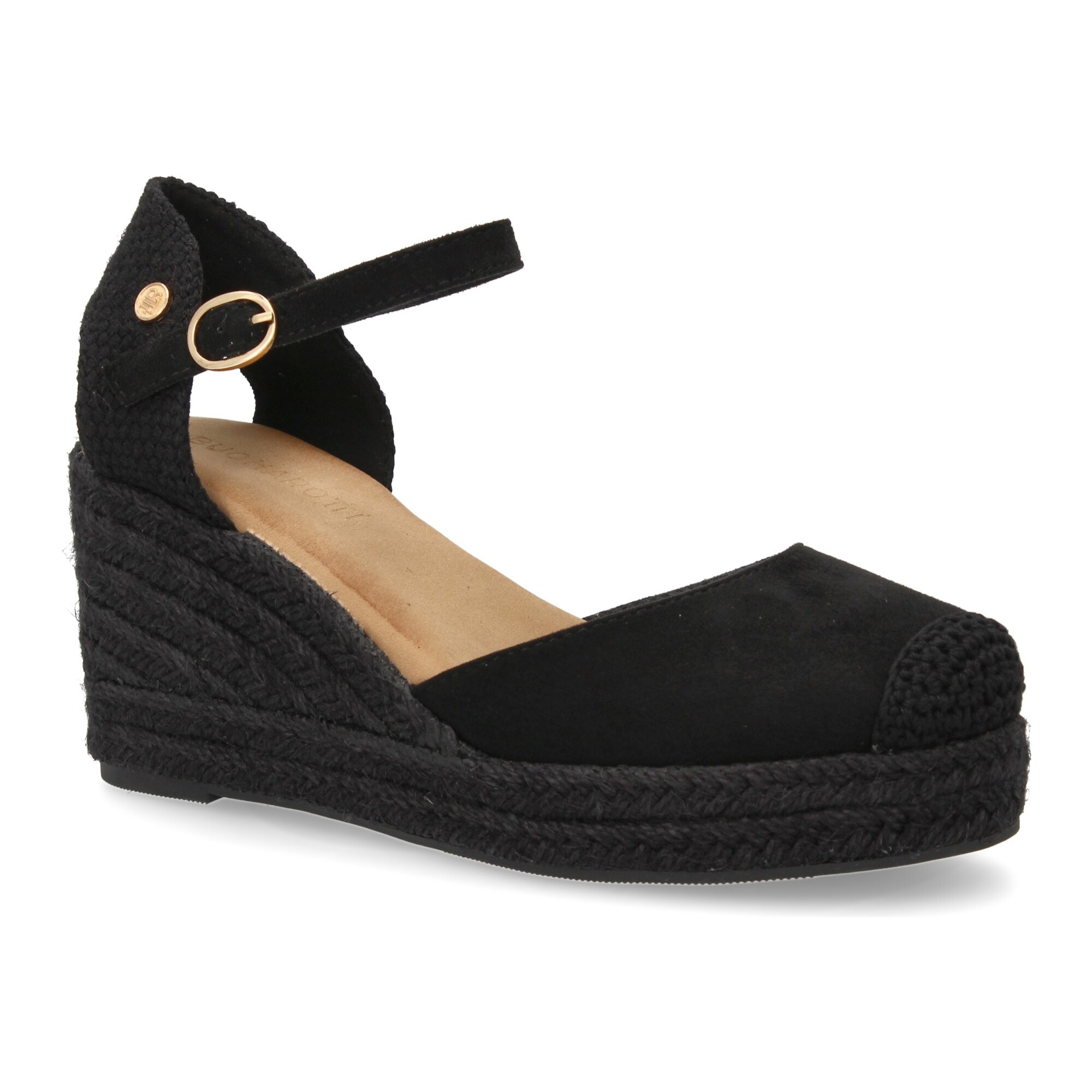 Sandalia de cuña de yute para mujer, comodas y elegantes diseño moderno con el yute en el mismo tono