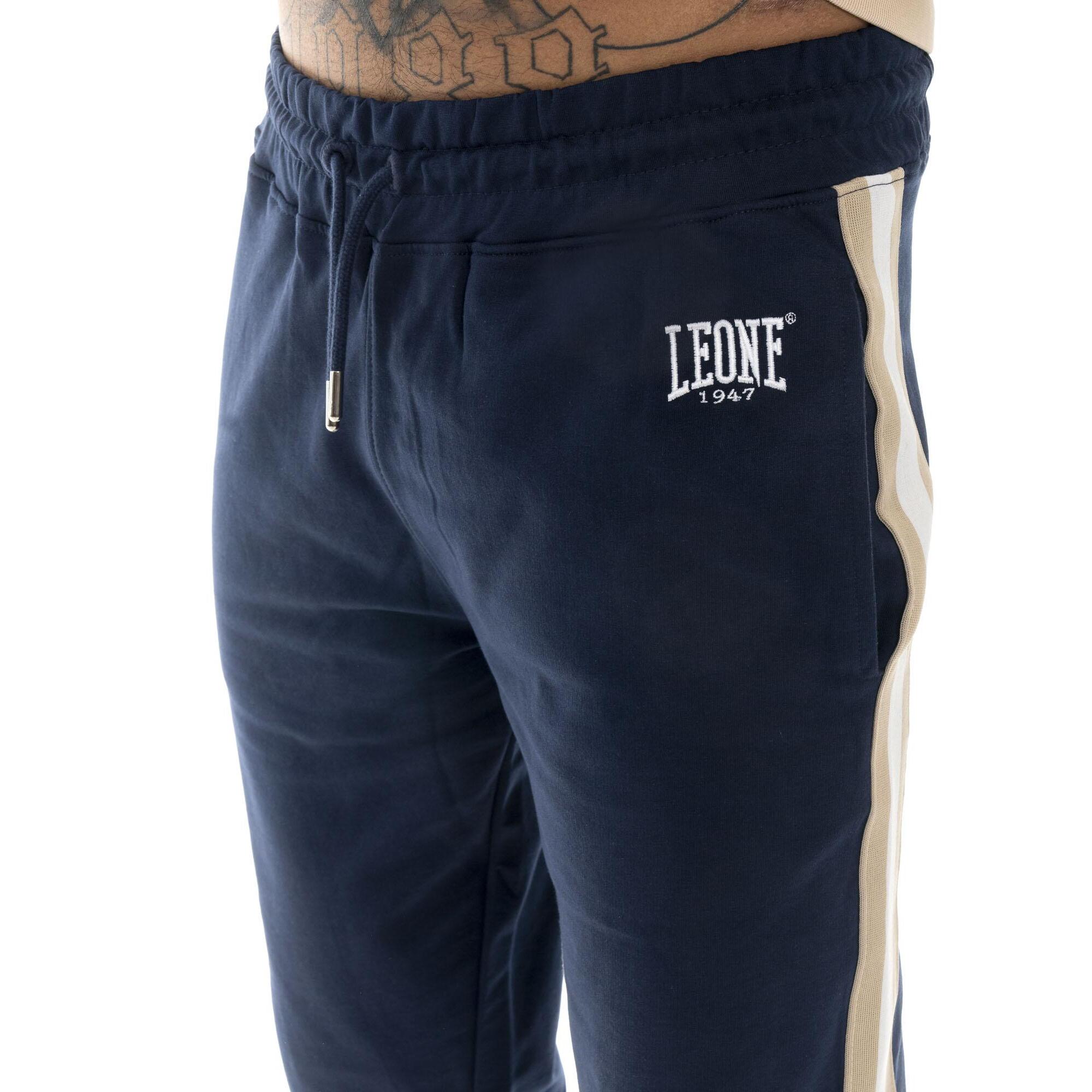 Tuta da uomo con colletto e zip in cotone non garzato Leone Easy