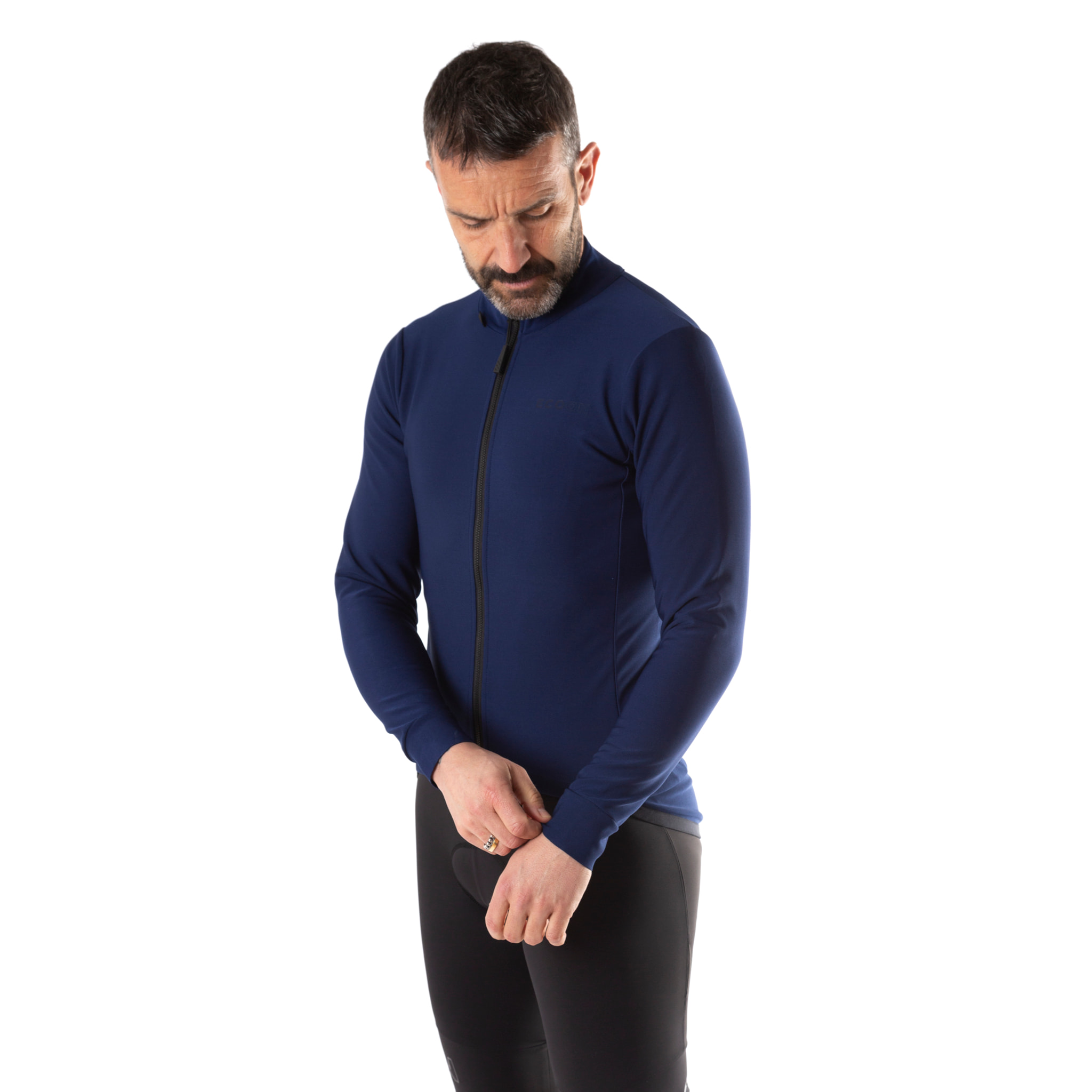 Cortavientos manga larga para hombre ECOON Puy de Dóme - azul marino