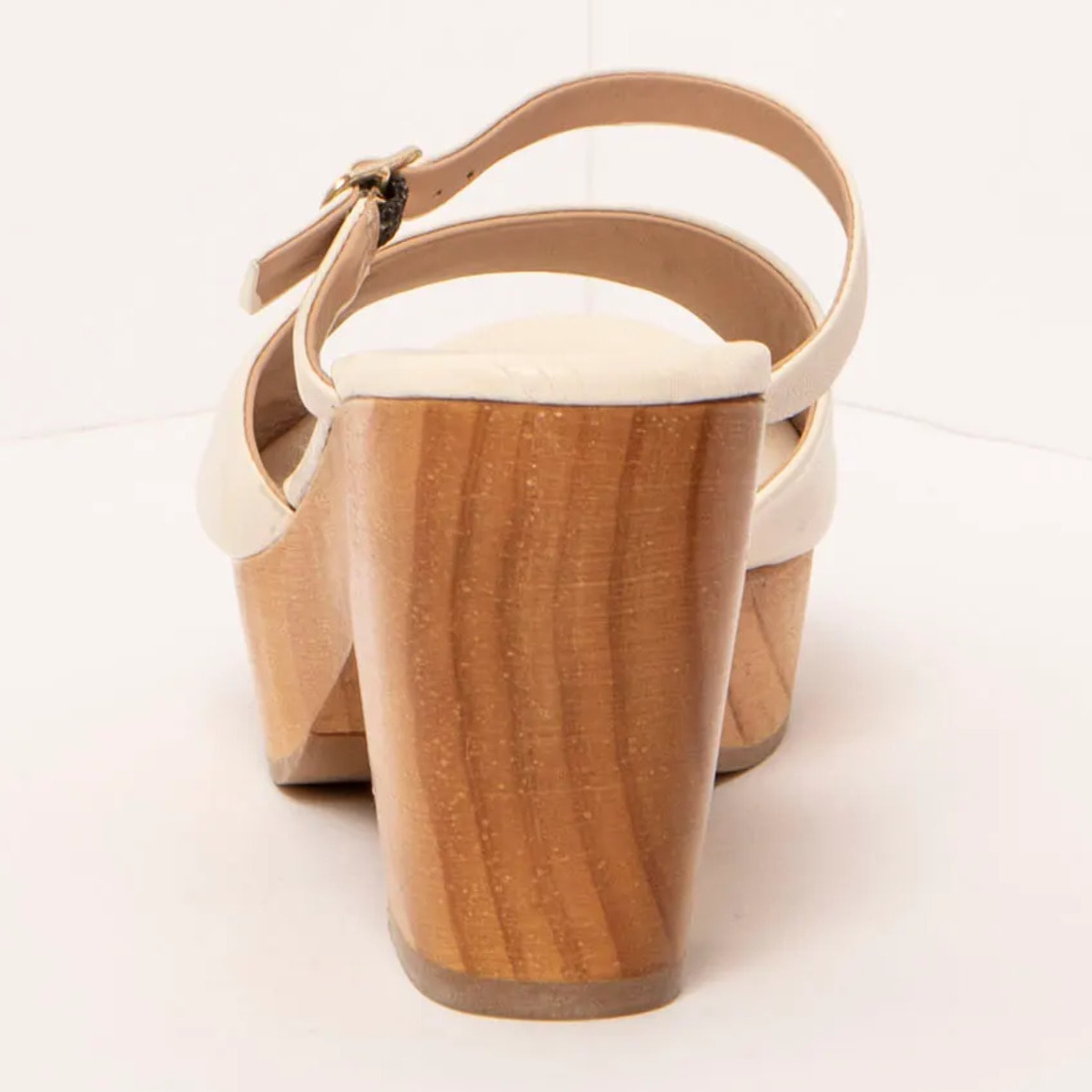 Sandalias con tacón S3273 NAPPA CREAM/ ST.LAURENT SANDAL color Cream