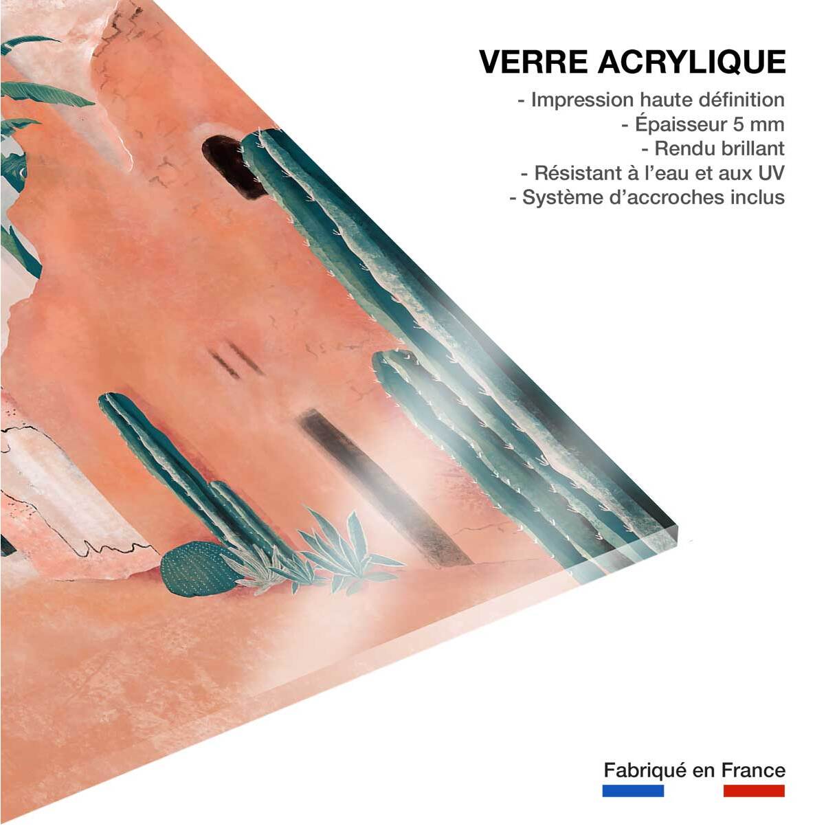 Tableau Affiche illustration ambiance la mamounia Tableau plexiglas