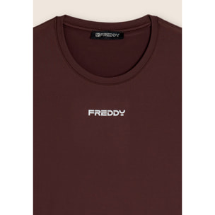 T-shirt slim fit in poliestere tecnico con logo FREDDY