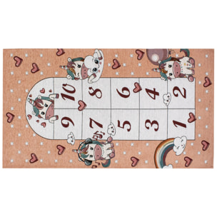TAPPETO CAMERETTA UNICORNI ROSA CON FONDO ANTISCIVOLO